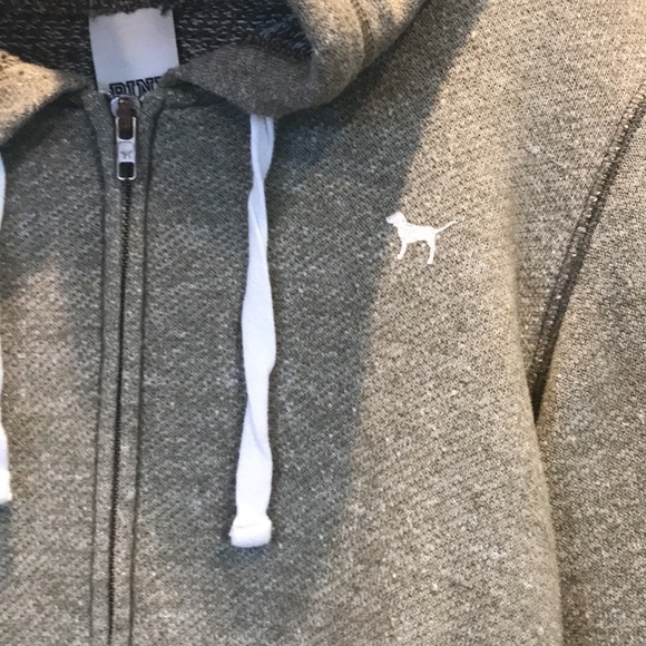 COPY - PINK sage zip up drawstring hoodie, excellent condition adult XS - Picture 4 of 6